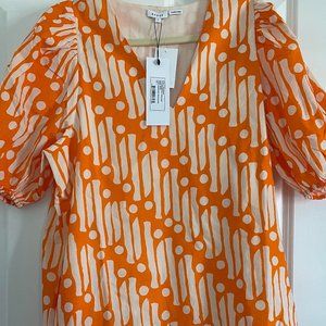 Rhode - Saira Puff-Sleeve Batik Cotton Dress